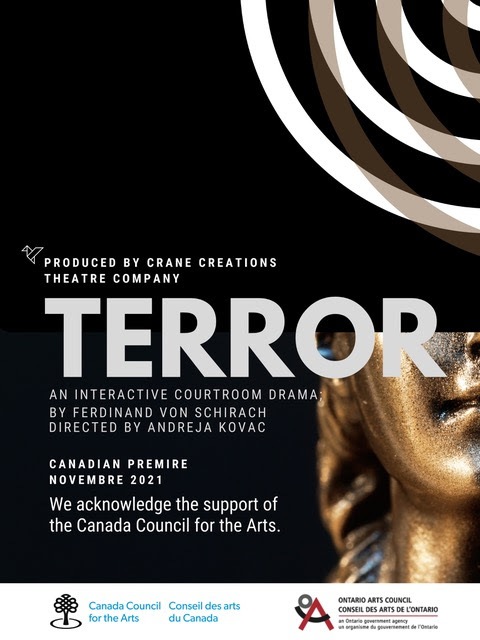 Casting Call – Crane Creations Theatre Company – Terror | Auditions open September 15-17