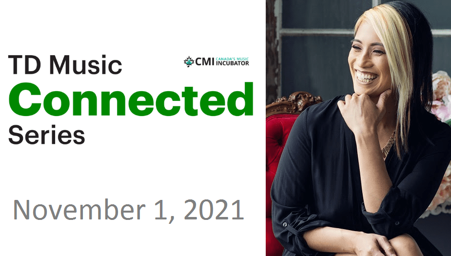 MUSIC MONDAYS FEATURE: TUNE IN NOV 1st TO ARLENE on the  TD Music Connected Series!