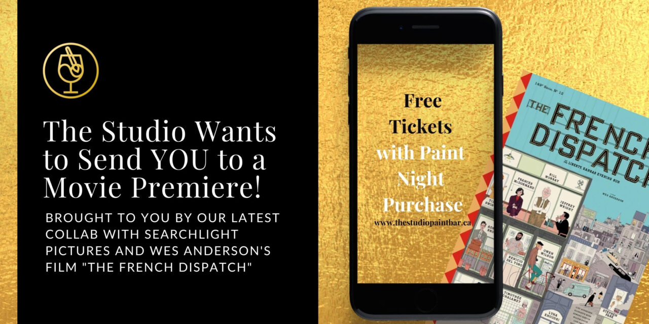 🎥FREE TIX to a WES ANDERSON MOVIE PREMIERE @ Studio Paint Bar