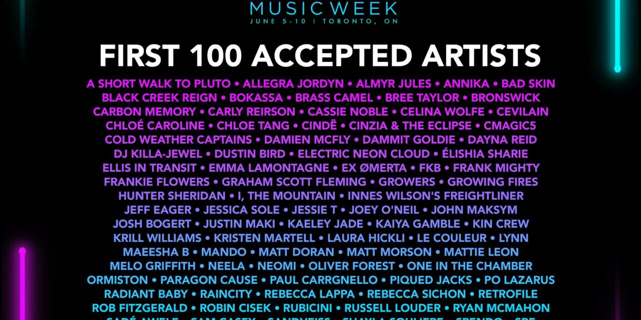 Mississauga musicians are among the first 100 to be accepted for Canadian Music Week 2023!