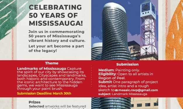 Call for Artists: Celebrating 50 Years of Mississauga – Landmarks Edition!
