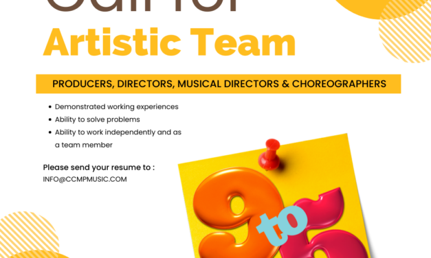 Call for Artistic Talent for CCMP’s next musical 9 to 5, The Musical