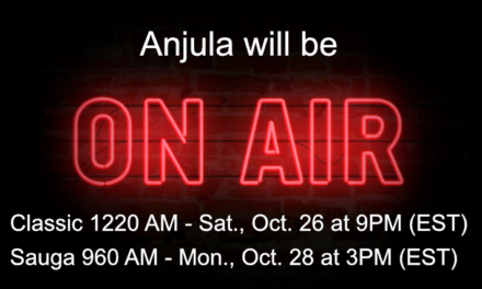 Anjula Evans’ Upcoming Radio Interview