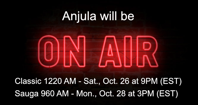 Anjula Evans’ Upcoming Radio Interview